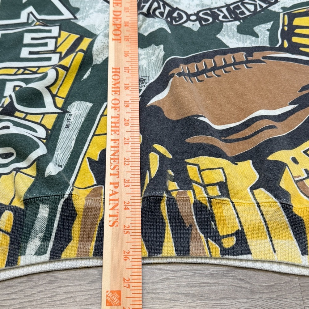Vintage 1994 Packers AOP Sweatshirt XL Magic Johnson All Over Print NFL - Picture 10 of 13